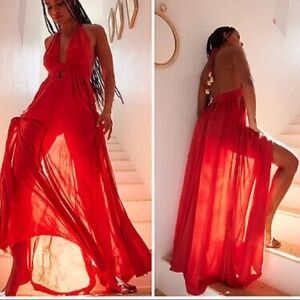 Free People Look Into the Sun Maxi Dress NWT